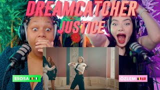 Dreamcatcher드림캐쳐 JUSTICE MV reaction [upl. by Almallah]