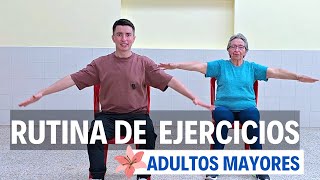 Actividad Física para Adultos Mayores ❤️ Clase de Movilidad y Fuerza [upl. by Adnim]