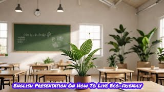 English Presentation On How To Live Ecofriendly [upl. by Kcub]