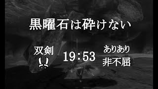 【MH3G】黒曜石は砕けない 双剣ソロ 1953捕獲（ありあり非不屈）【3DS】 [upl. by Nocam]