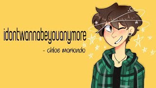 idontwannabeyouanymore  Billie Eilish Chloe Moriondo cover Full HD lyrics [upl. by Reba]