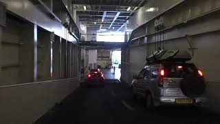 Driving Off The Ferry MV Armorique Brittany Ferries Roscoff Brittany France 23rd August 2022 [upl. by Akinyt]