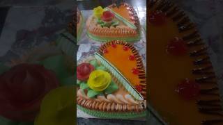 Orange Cake Decoretion 🎂youtubeshorts trending shortvideo viralvideo shorts [upl. by Ahcurb695]