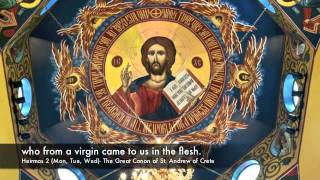 Canon of Saint Andrew Heirmos 2 English [upl. by Lupee352]