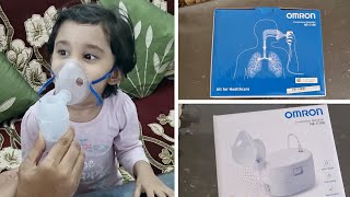 How to use a Nebulizer  Are Nebulizers safe for kids Nebulizer for baby  OMRON Nebulizer machine [upl. by Eical]