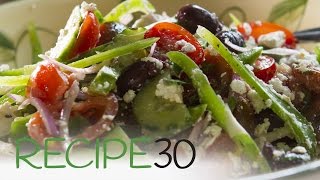 MEDITERRANEAN GREEK SALAD  By RECIPE30com [upl. by Eldredge757]