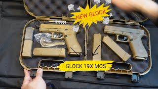 asmr NEW style GLOCK 19x MOS THREAD BARREL vs original Glock19x فتح صندوق جلوك [upl. by Yraunaj]