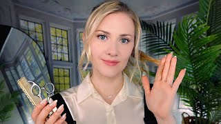 ✂️ Sleepinducing Haircut and Curling 💇🏼‍♀️ ASMR  Soft Spoken into Whisper [upl. by Beberg860]