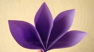 Papier falten Origami Blume falten  Basteln Ideen  Geschenkideen  DIY  Blüte basteln mit Papier [upl. by Anim54]