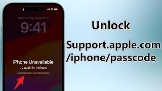 How to Unlock iPhone supportapplecomiphonepasscode  iPhone UnavailableSecurity Lockout [upl. by Kihtrak]