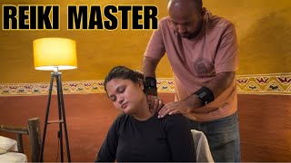 Asmr Imsomnia relief head massage therapy deep tissue massage by Indian barber Reiki Master [upl. by Sissy]