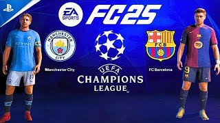 FC 25  Manchester City vs Barcelona  Champions League Final 2425 Full Match PS5 4K [upl. by Etnad]