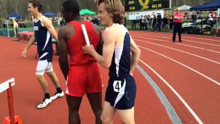 Mendham Breaks The Meet Record In The Boys 4x200 At The Morris County Relays [upl. by Parrott]