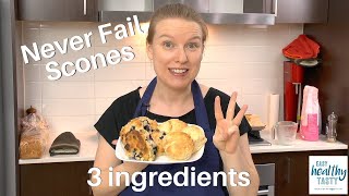 EASIEST SCONE RECIPE  Easy Healthy Tasty Never Fail Scones WithMe New recipes every week [upl. by Regazzi193]