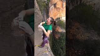 Climber falls Follow for more rockclimbing [upl. by Annovoj]