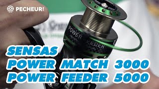 Moulinets Sensas Power Match 3000 et Power Feeder 5000 [upl. by Bury637]