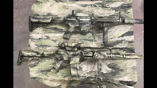 ATACS IX Camo rifle painting tutorial [upl. by Audun]