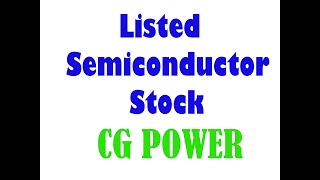 One company in Power  Industrial Products and Semiconductor CG Power amp Industrial Solutions Ltd [upl. by Gareth]