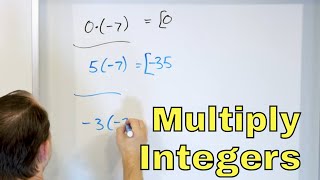 Multiplying Integers Multiply Negative amp Positive Numbers  723 [upl. by Sima657]