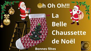 Chaussette de Noël Christmas Stocking Botte de Noël Bas de Noël DIY déb aussi [upl. by Naval]