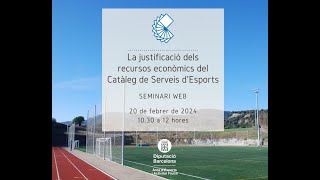 La justificació de recursos del Catàleg de Serveis dEsports 2023 [upl. by Eycats645]