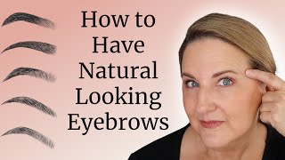 Natural Looking BROWS FOR BEGINNERS Over 50 [upl. by Millar]