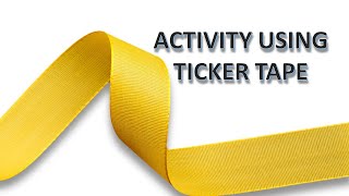 111 TICKER TAPE ACTIVITY in SCIENCE KSSM FORM 4 [upl. by Ambrose]