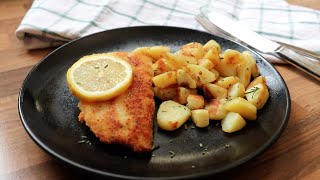 Seelachsfilet  panieren und zubereiten [upl. by Yelnek]