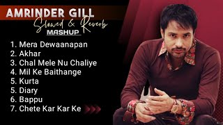 Amrinder Gill Songs Slowed amp Reverb Punjabi Mashup  Jot Music [upl. by Nial499]