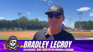 VCU Baseball Coach Bradley LeCroy amp INF Brandon Eike on the NCAA CWS Greenville Regional [upl. by Ennaitak]