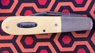 BEAR amp SON KNIFE  BARLOW YELLOW DELRIN 1095 Carbon Steel  Pocket Knife [upl. by Norine]