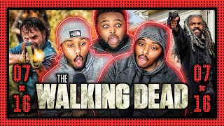 INSANE FINALE The Walking Dead 7x16 REACTION [upl. by Sonni]