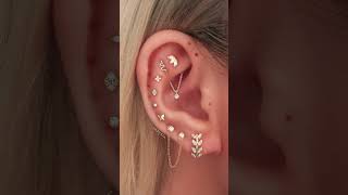 Pretty Hoop Cartilage Helix Ear Piercing Idea [upl. by Elacsap]