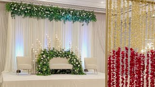 Setup with me Wedding event setup  Nikkah partition [upl. by Ringsmuth]