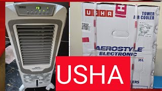 USHA Tower Air Cooler  AEROSTYLE ELECTRIC35 L LATER  35AST1E [upl. by Auqeenwahs]