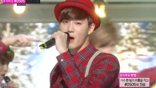 HOT EXO  Christmas day 엑소  크리스마스데이 Show Music core 20131221 [upl. by Aryam]