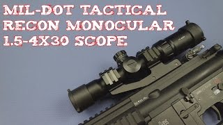 Review MilDot Tactical Recon Monocular Scope 4x  DHgate [upl. by Farnsworth664]