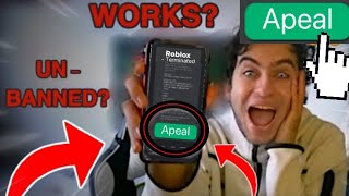 how to appeal a terminated roblox account how to appeal a terminated roblox account 2024 [upl. by Wulfe]