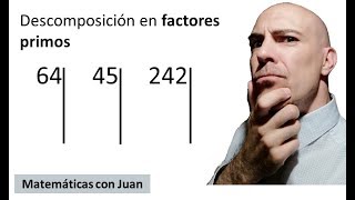 ▷ Cómo descomponer números en FACTORES PRIMOS ejemplos Factorizar números [upl. by Anaehs440]