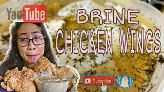 How to Brine Chicken wings by TEAM GOODMAN brinedFriedChickenWings simpleeasyrecipe [upl. by Mervin135]