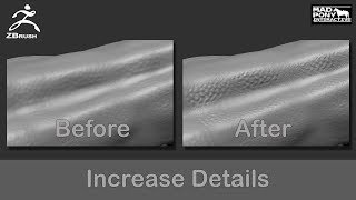 Zbrush  Increase Detail with Morph Target [upl. by Oicaroh]