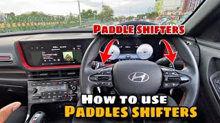 Paddle Shifters Kya Hota Hai  How To Use Paddle Shifters  Demo On Hyundai Creta Nline N10 Dct [upl. by Lessig]