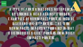 Is Inkjet Printer Impact Or Non Impact [upl. by Nerrual]