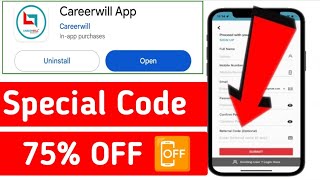 coupon Code carrierwill batch  kaise apply kare  how to apply coupon Code  coupon Code [upl. by Raknahs]