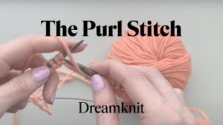 Strikke vrang med Dreamknit [upl. by Betty]