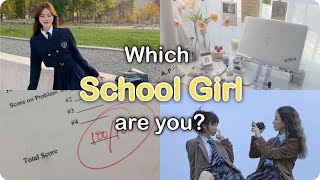 What type of SCHOOL GIRL are you 🌻🏫  aesthetic quiz 6 [upl. by Elwood]