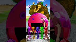 equal dame tu cosita 5 different colors alien dance vs 7 Pacman 7 Gta 5 bigfoot amp train [upl. by Pulsifer]