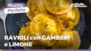 RAVIOLI DI GAMBERI E LIMONE al burro e timo  Un primo piatto speciale per unoccasione speciale [upl. by O'Driscoll37]