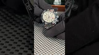 Breitling Chronomat GMT Steel Silver Dial Mens Watch AB0410 Review  SwissWatchExpo [upl. by Diehl499]