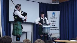 Daniel Mulcahy  Final  RSPBA Adult British Solo Drumming Championships [upl. by Enimsaj]